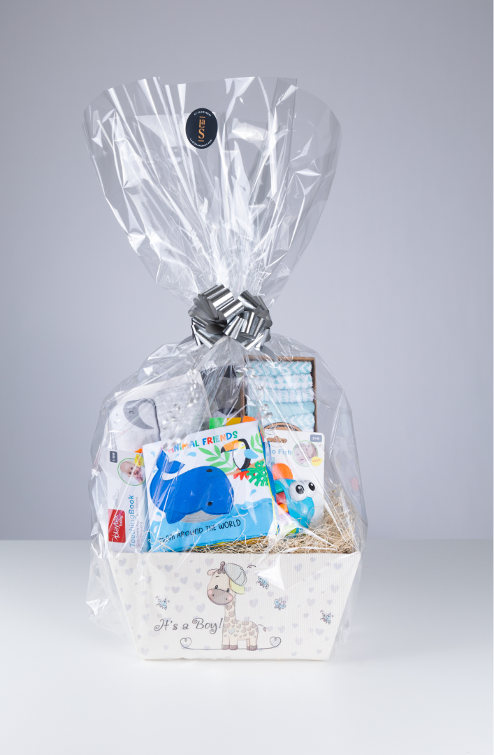 Welcome Baby Boy Basket