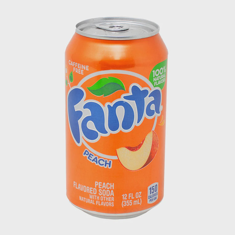 Fanta Peach Flavored Canned Soda (355 mL)