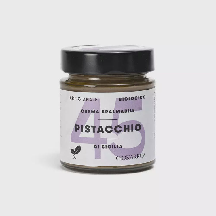 Pistacchio Spreadable Cream - Artisanal - Organic - Vegan - Gluten Free - Free Lactose