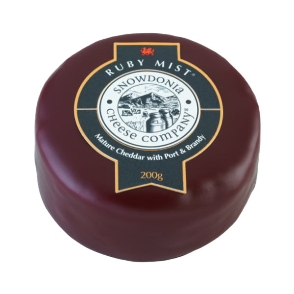 Snowdonia Ruby Mist Port & Brandy Cheese (200g)