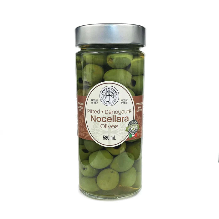 Green Pitted Nocellara Olives 580g