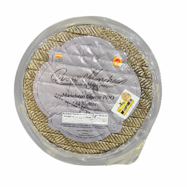 Spanish Manchego Wheel PDO (12 months aged, approx. 3.23Kg)