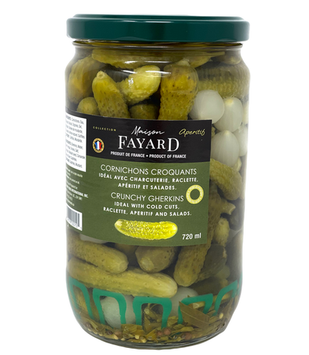 French  Cornichon Pickles Gherkins - 370ml