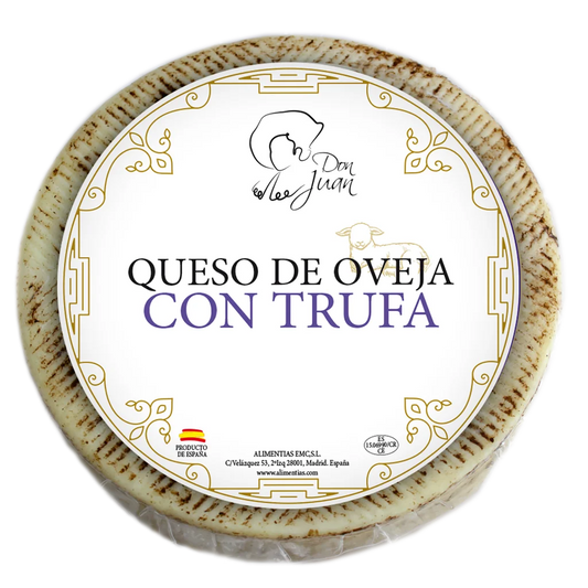 Truffle Sheep Cheese Wheel (approx. 3Kg) (Spain)