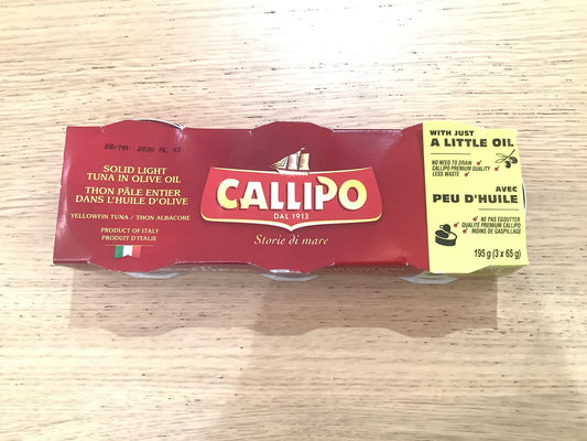 3 tins Solid Light Tuna Pack (Italy)