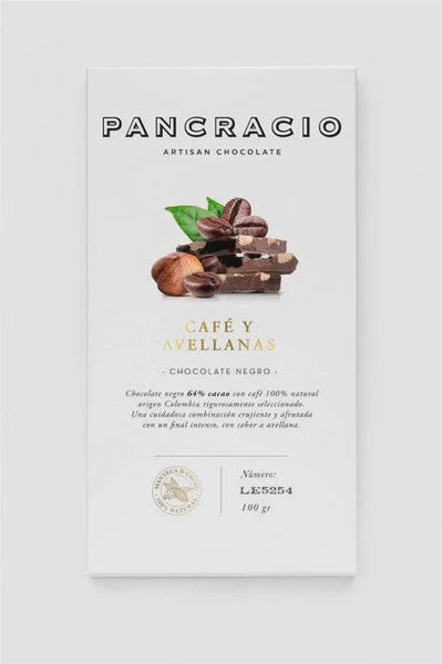 Pancracio Coffee and Hazelnut Dark Chocolate(100g)