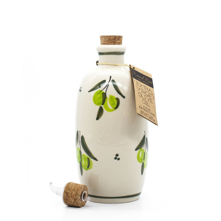 Arbequina Floral Olive Oil in Ceramic 500ml