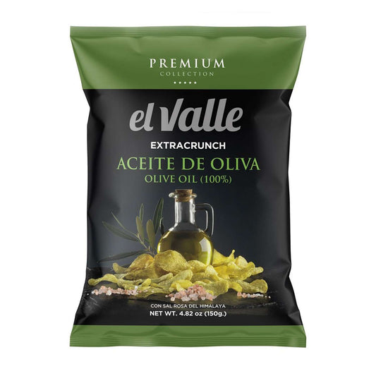 El Valle Olive Oil with Him. Salt Chips 150g
